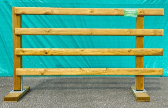 Holzgeländer System RADWEG light - Höhe 130 cm - Achsabstand 195 oder 245 cm // seitliche Holme 5,5 x 11,5 cm 2-seitig abgerundet // Steher 11,5 x 11,5 cm