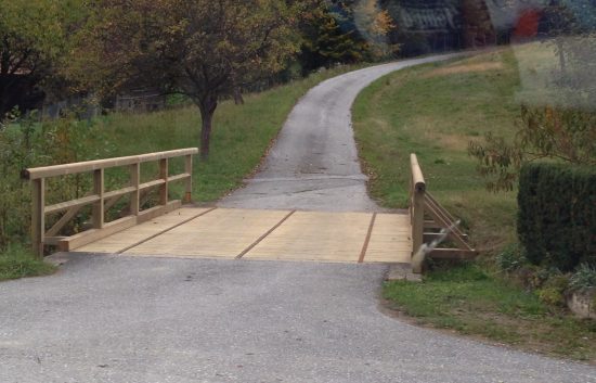 Holzbrücke mit Geländer System HILMTEICH - BST Tregist (1)
