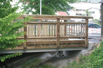 Fußgänger- und Radwegbrücke mit Holzgeländer System Weiz (12)