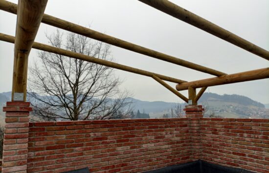 Kundenprojekt Pergola mit Rundholz (5)
