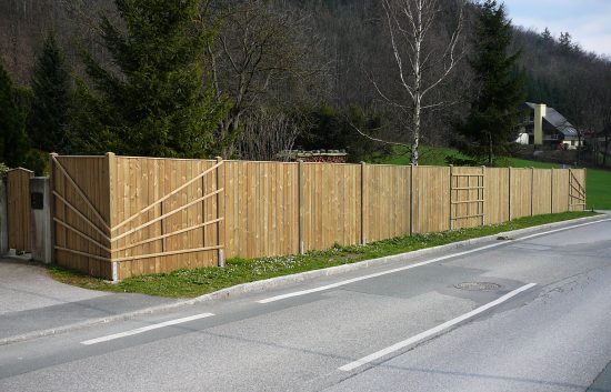 Sichtschutz Zaun System Oslo gerader Abschluss (7)