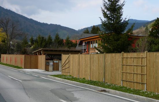 Sichtschutz Zaun System Oslo gerader Abschluss (6)