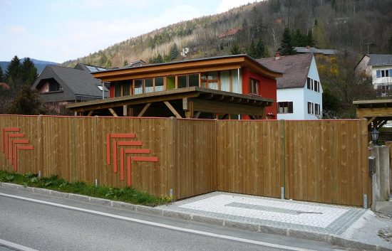 Sichtschutz Zaun System Oslo gerader Abschluss (5)