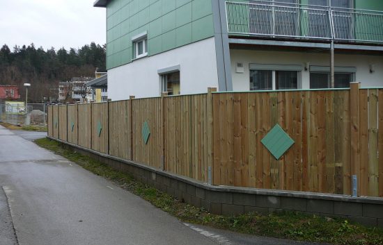 Sichtschutz Zaun System Oslo gerader Abschluss (3)