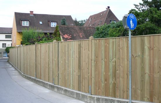 Sichtschutz Zaun System Oslo gerader Abschluss (1)